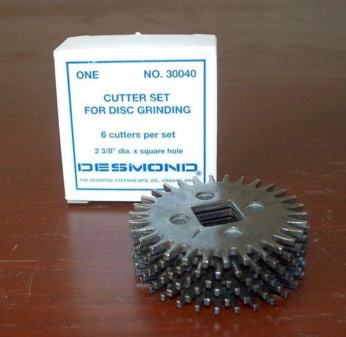 DESMOND 30040 DRESSER CUTTER SET 2 3/8, SQUARE HOLE, 6 CUTTERS