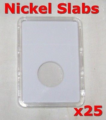 25 NICKEL COIN SLAB CASE HOLDERS SLABS 5 CENT NEW