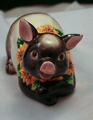 Fitz and Floyd Decorative Pig Figurine