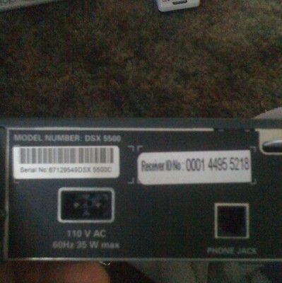 DirecTV Direc TV Philips Satellite Digital Receiver Model DSX5500