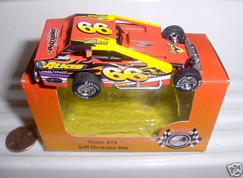 NUTMEG 2008 JEFF HEOTZLER #66 1/64 DIRT MODIFIED RACER