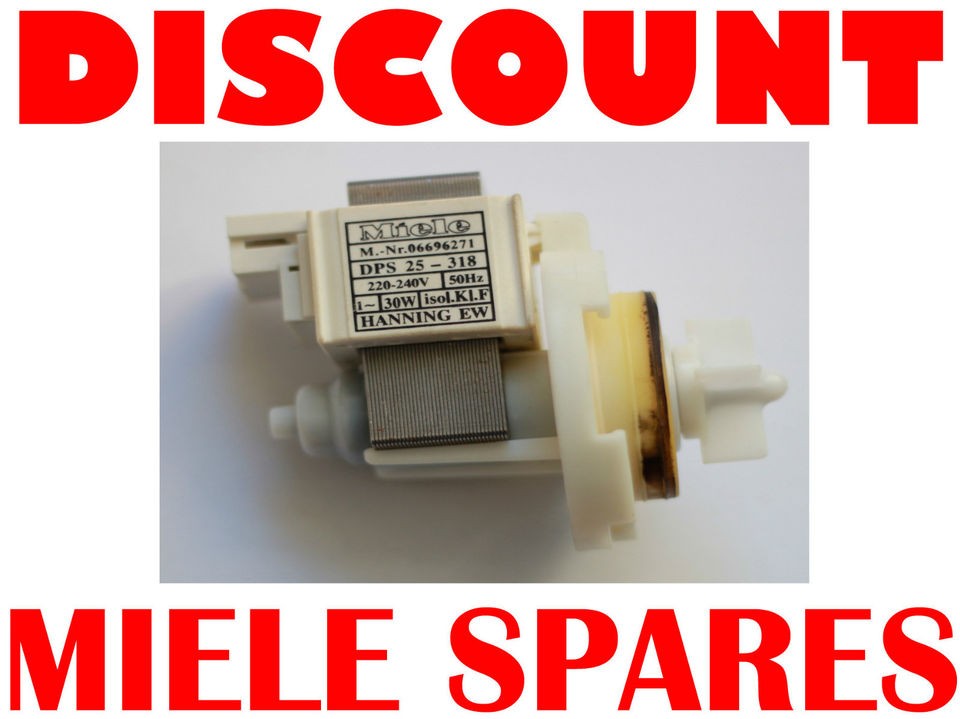 USED MIELE WASHING MACHINE DRAIN PUMP W300  W3822 5757930 6239560 UK