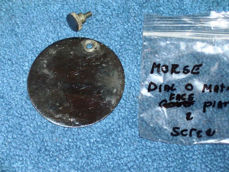 MORSE DIAL O MATIC SEWING MACHINE FACE PLATE & SCREW