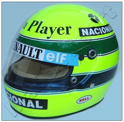 AYRTON SENNA 1985 NEW F1 LOTUS REPLICA HELMET SCALE 11