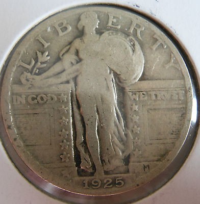 1925 Silver Standing Liberty Quarter Dollar  4171225