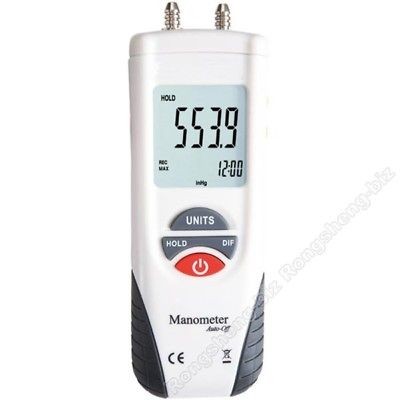 HT 1890 Digital Manometer Differential Air Pressure Meter Gauge Tester