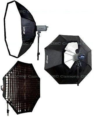   Softbox 120cm Soft Box & Honeycomb Grid for Dynalite Flash Strobe NEW