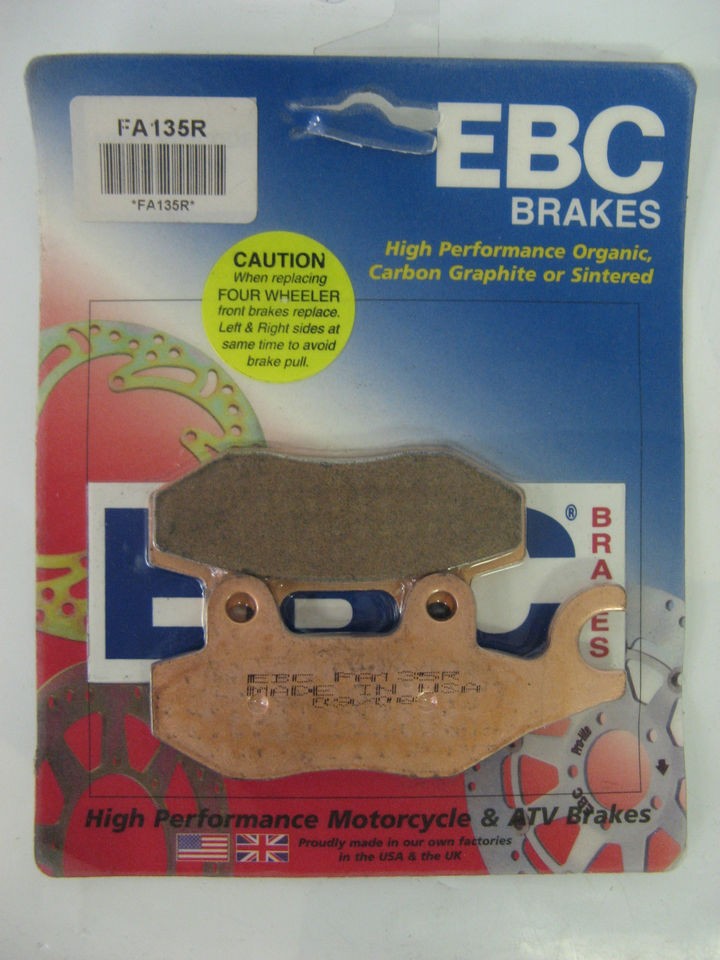   Suzuki LT R 450, Yamaha YZF 450 ATV Models EBC Front Brake Pads FA135