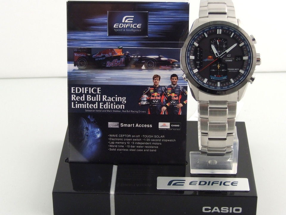 CASIO EDIFICE CHRONO RED BULL RACING LIMITED EDITION TOUGH SOLAR 