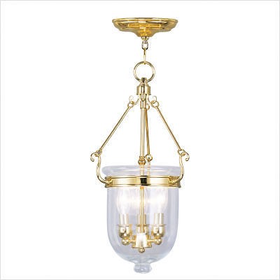 POLISHED BRASS JEFFERSON OUTDOOR PENDANT 5063 02 LIVEX LAMP LIGHTING 