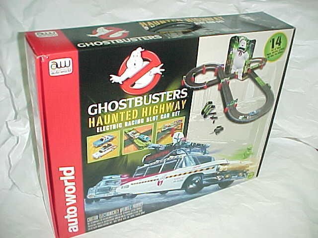 AW HO scale slot car electric RaceTrack Set GHOSTBUSTERS Haunted 