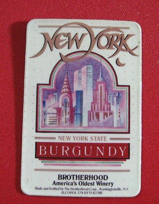   Fridge Magnets Wine Label NY Brotherhood and GA Chateau Elan Winery