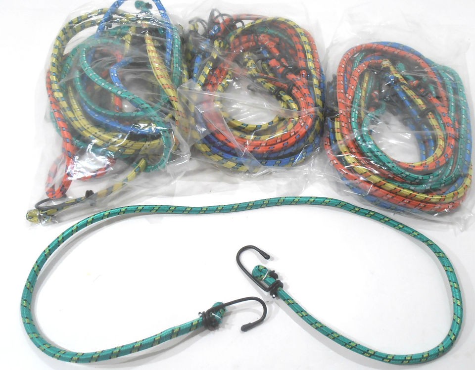 FREE SHIP**36 BUNGEE BUNGIE CORD STRAP 30 PC. SET 