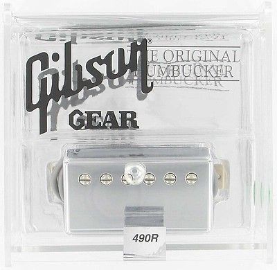 Gibson Chrome 490R Neck Humbucker Guitar Pickup