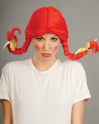 Pippi Longstocking Wendys Red Costume Wig Enigma