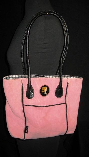   Avon Pink Corduroy Classic Barbie Limited Edition Handbag Purse Rare