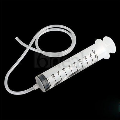 Large Plastic 100ml Syringe + 80cm handy plastic tubing