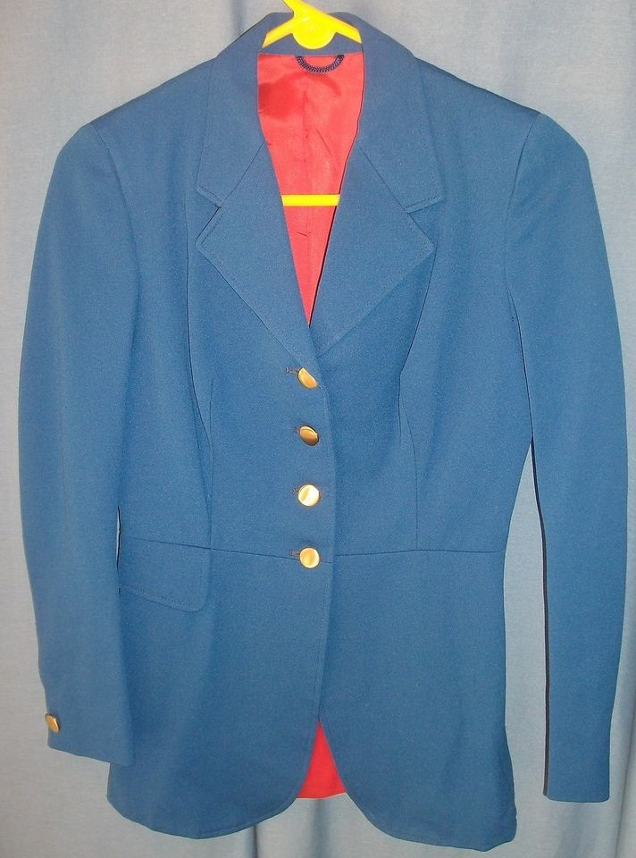 EQUESTRIAN Correct Riding Apparel Marine Blue 4 Button Riding Blazer 