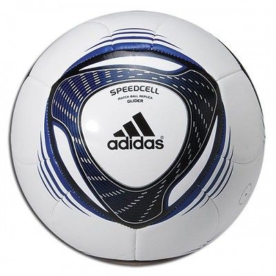 adidas SC GLIDER 2011 Soccer Ball White   Royal   Silver Brand New Sz 