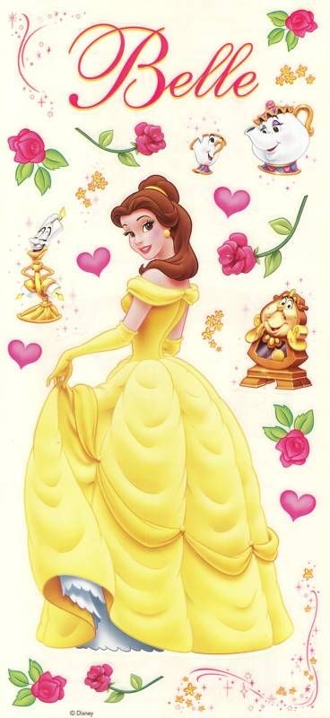 Sandylion Disneyland Disney Beauty & The Beast Princess Belle 12x6 