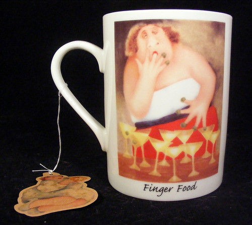 People of Kitchen Finger Food Erika Oller Mug Fat Lady