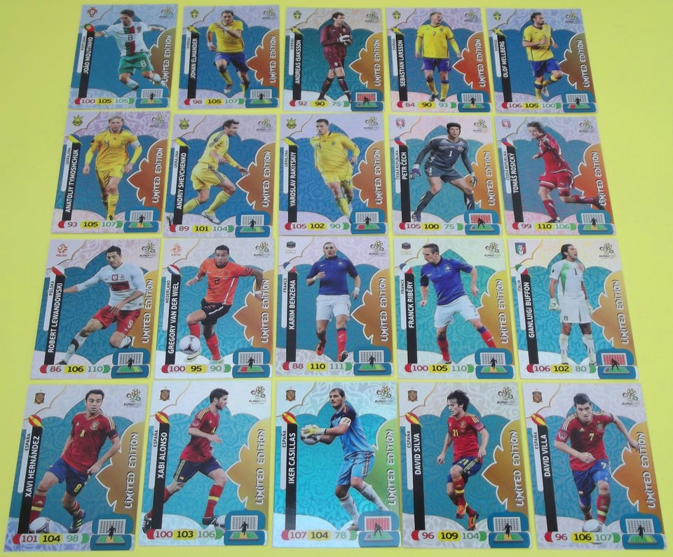 Panini Adrenalyn XL EURO 2012 Poland limited edition complete NEW VERY 
