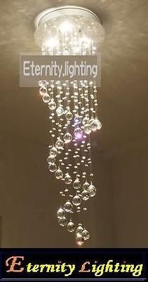 light spiral clear crystal balls staircase elegant curve wave 