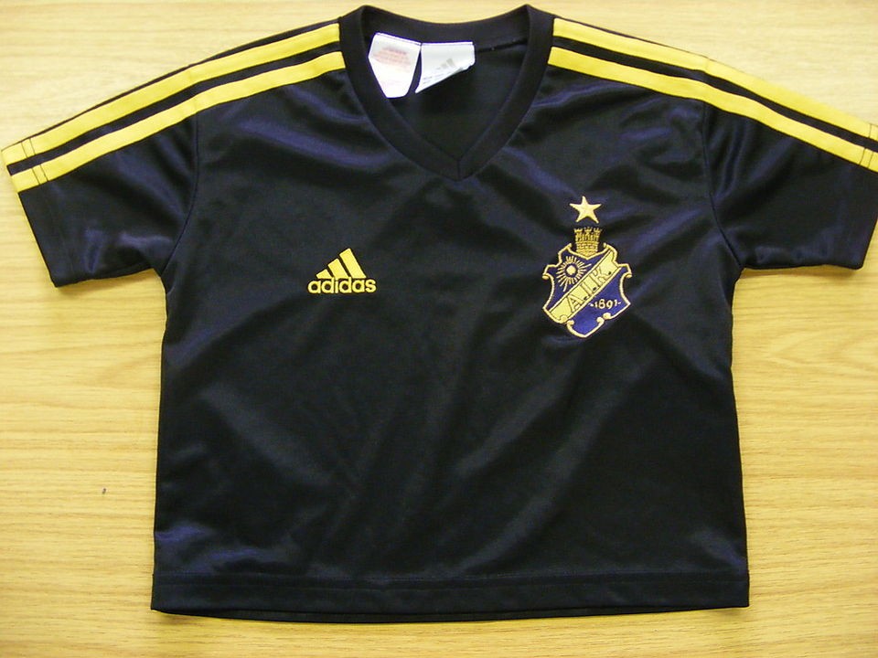 AIK STOCKHOLM adidas FOOTBALL SOCCER SHIRT JERSEY TOP BOYS TODDLERS 2 