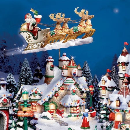   Workshop   Santas North Pole Village   Kinkade Bradford Exchange