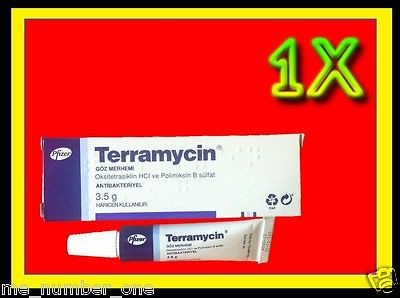 1X TERRAMYCIN PET EYE OINTMENT FOR CAT DOG HORSE 3.5 GM