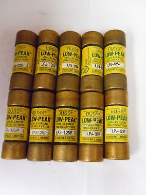 Nice Lot Bussmann LPJ 12SP 12 Amp Fuses Low Peak Class J