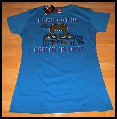 DOMO Licensed Domonation DJ GOT US FALLIN IN LOVE BLUE Womens Juniors 