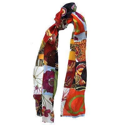 Brand New   Salvatore Ferragamo Scarf Women Chiffon Silk famous design