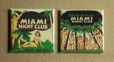 Miami Night Club FRIDGE MAGNET strip joint florida restaurant club 