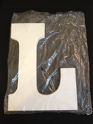 New PROVO CRAFT Wall Hanging 9 Wood Letter L White