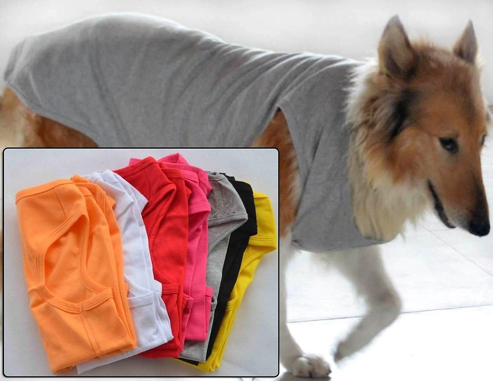   Clothes wholesale Big Dog Tanks Top Shirts Pet T shirts 8 color Cotton