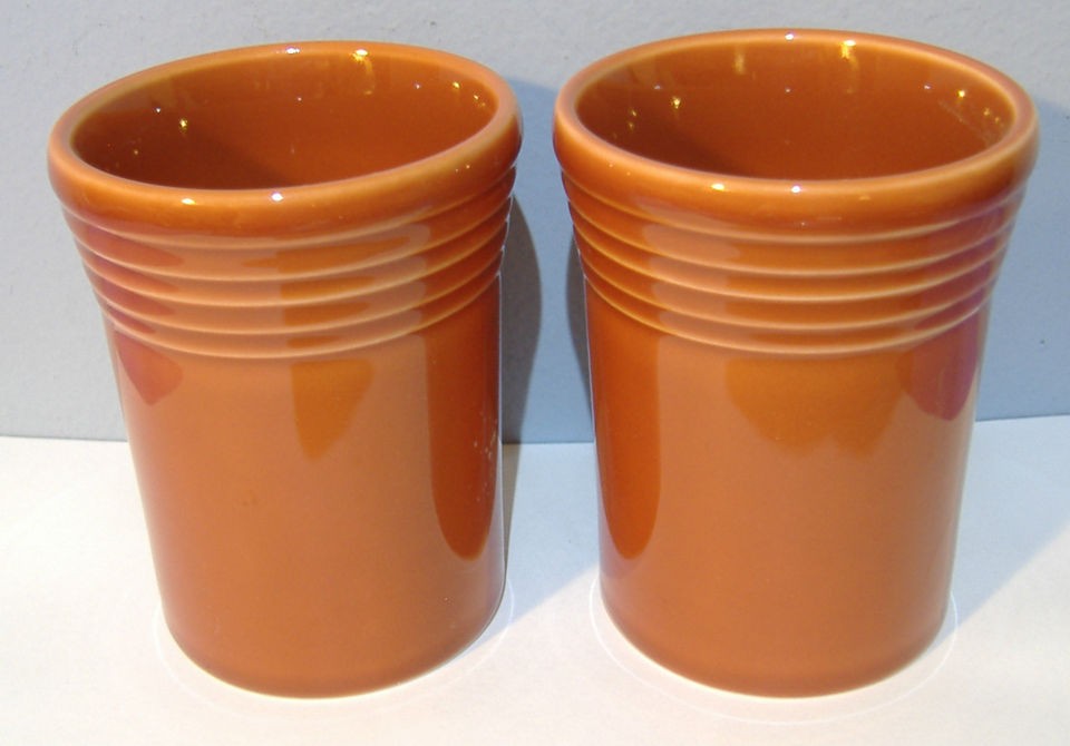 SET OF 2 NEW FIESTAWARE TUMBLERS PAPRIKA 1ST QUALITY FIESTA