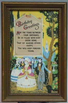   Motto _ Birthday Greetings Morris & Bendien Finer Set Promenade 1920s