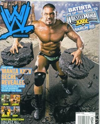 WWE Magazine March 2008 Batista Road To WrestleMania 24 Beth Phoenix 