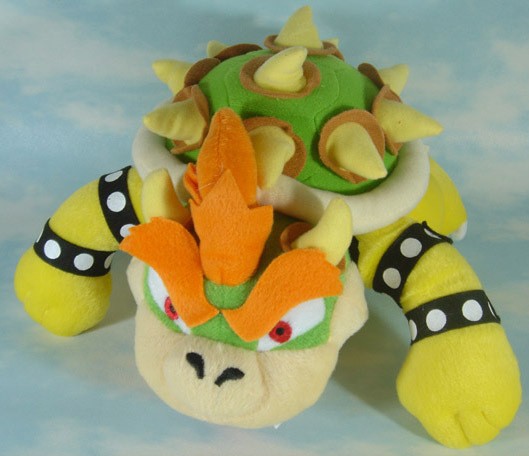 new super mario bros bowser 10 soft plush toy doll