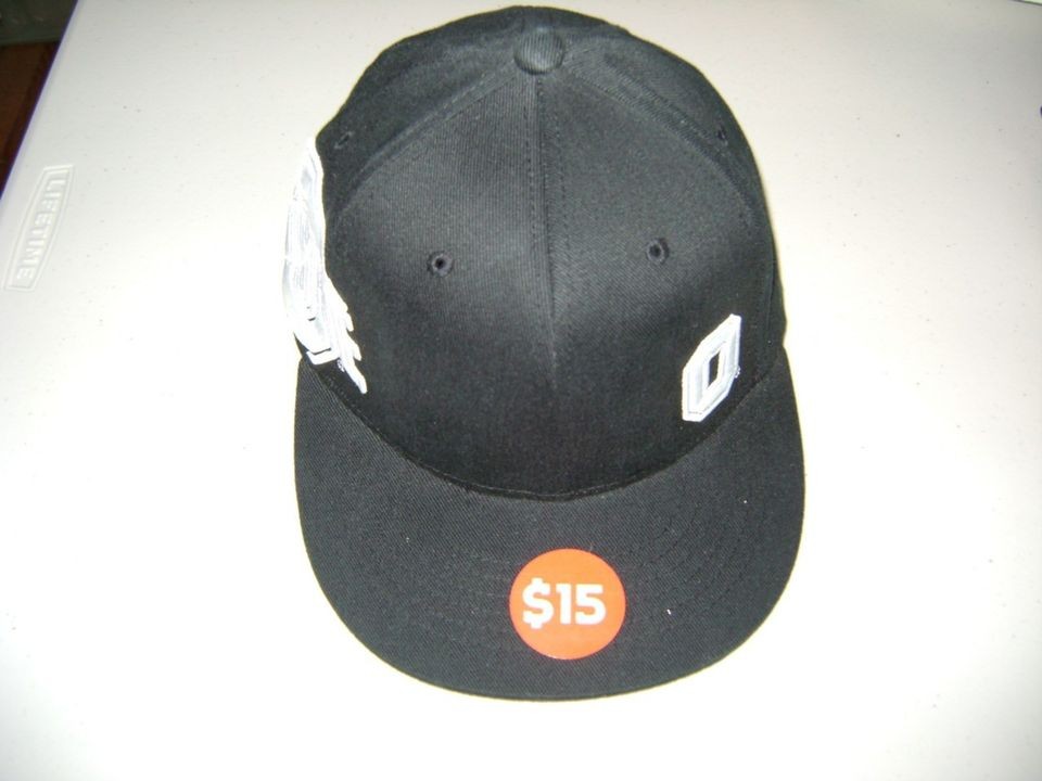 Ohio State Cap/Hat Rogue O Black Flex Fit S/M Flat Bill NOWT