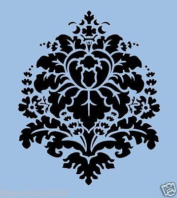 FLEUR DE LIS STENCIL DAMASK SCROLL ORNATE ICONS FLEXIBLE STENCILS 