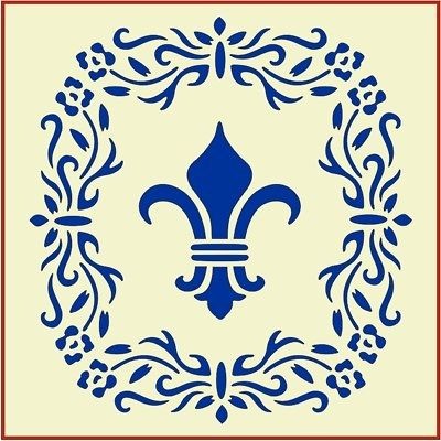 fleur lis stencil