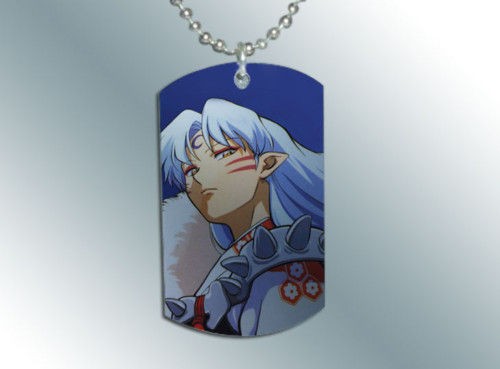 Inuyasha Sesshoumaru Dog Tag Pendant Necklace