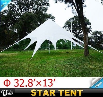 Outdoor 13 FT White Star Tent Garden Party Tent Canopy Marquee