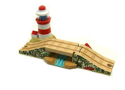 NEW Thomas Tank Engine Train Wooden LIGHTHOUSE BRIDGE