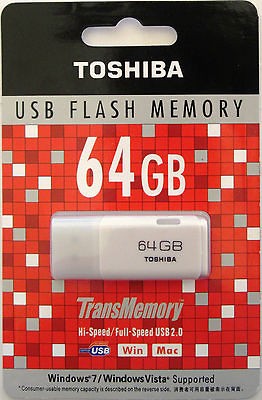 Toshiba 64 GB USB 2.0 Flash Drive TransMemory, Memory Stick, Thumb 