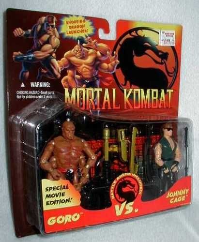 RARE GORO / CAGE Mortal Kombat 2 PACK HASBRO MOC gi joe