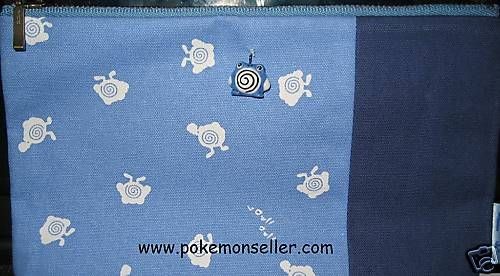 NEW POKEMON POLIWHIRL ZIPPER CLOTH PENCIL CASE POUCH 4 SCHOOL VINTAGE 