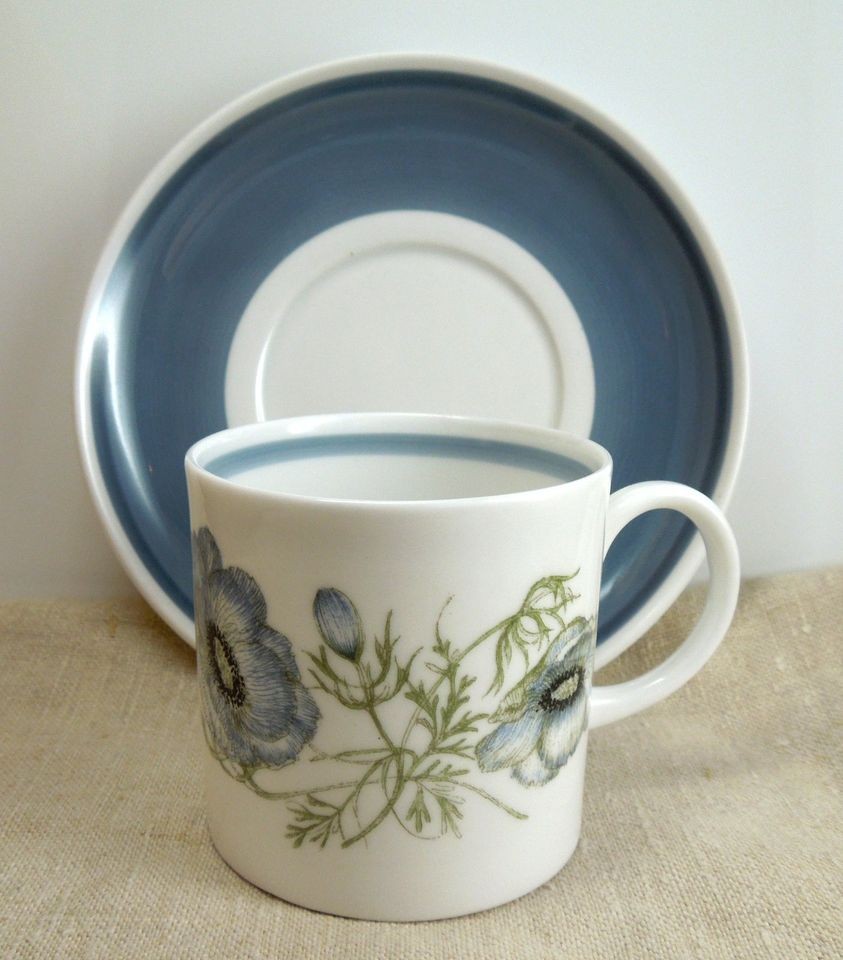 Susie Cooper Bone China Glen Mist Signature Stamp Cup & Saucer 